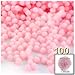 The Crafts Outlet 100-Piece Multi Purpose Pom Poms, Acrylic, 7mm/0.28-inch, Round, Lavender Light Purple