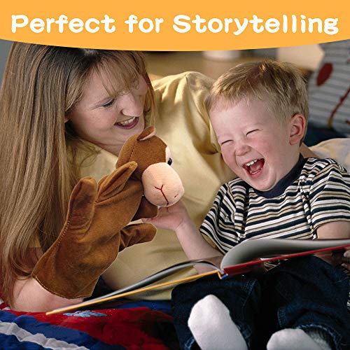 Rtudan 6PCS Animal Puppet Set, Hand Puppets Great Gift for Boys and Girls,Best for Parent-Child Interaction Toy