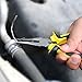 DOWELL 6 Inch Long Nose Pliers Needle Nose Pliers with Wire Cutter Nickel Chromium Steel Construction Professional Handle