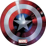 Captain America Foil Shield Stickers - Birthday Party Supplies & Favors - 50 per Pack