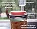 MJL Silicone Straw Hole Tumbler and Fermentation Lid with Rust Proof Band for Mason Jars (Bright Blue, Wide Mouth)