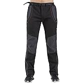 GASH HAO Men's Snow Ski Pants Waterproof Insulated Snowboard Pants Breathable Fleece Lined Zipper Bottom Ankle