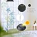 Alitamei Wind Chime Solar Light Color Changing LED Solar Mobile Blue Star Wind Chime Solar Light Wind Mobile Portable Waterproof Outdoor Decorative Romantic Wind Bell Light for Patio Garden Home Party