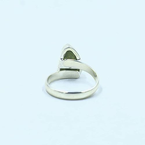 Moldavite Ring Czech Republic AAA+ Natural Moldavite Rough Unique