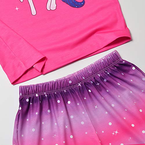 Unicorn Pajamas for Teen Girls 12 13 Pjs Sets Unicorn Clothes Summer Nightshirts - Thumbnail 5