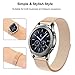 Swees Gear S3 Frontier/Classic Bands Metal Small & Large, 22mm Milanese Stainless Steel Replacement Wristband for Samsung S3 Smart Watch Women Men, Black, Silver, Blue, Grey, Colorful, Rose Gold