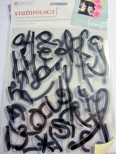 Autumn LeavesStampology Clear Stamps, Cutesie Alpha by Kezia Whitteker