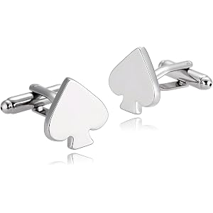 BWDHJLEY Men's Silver Cufflink Dress Shirt, Cuff Link Wedding Stainless Steel Elegant Tuxedo Suit Cufflinks for Groom Dad