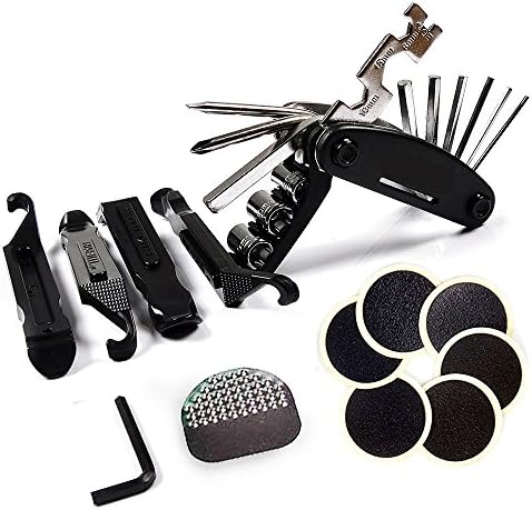 ziyue Bicycle Tool Multi-Function Bike Cycling Bikes Tires Tool,Mechanic Repair Tools Kits With 4 pcs Tire Pry Bars Rods (Tyre Paste + Tool Kits)