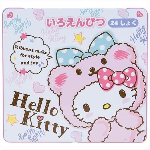 [Hello Kitty] Colored Pencil Set 24 Color Kuma Made in Japan