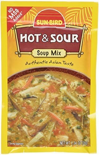 Sunbird Hot and Sour Oriental Soup Mix, 1.34 Ounce -- 12 per case. by Sun Bird