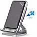 Wireless Charger iPhone Xs Max, BBarry 2-Coil Wireless Charging Stand 10W Fast Wireless Charger Pad w/Cooling Fan for Galaxy S9/S9+S8/Note 8, 7.5W Wireless Charger for iPhone XS/XR/8/8 Plus - Silver