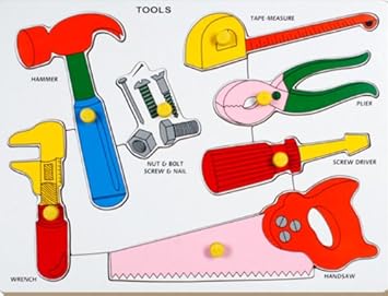 Little Genius Tool Tray with Knob, Multi Color