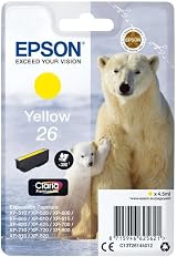 Epson 26 Polar Bear Yellow Claria Premium Ink Cartridge Genuine T2614 view 2