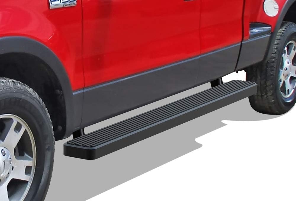 APS iBoard Running Boards 6 inches Matte Black Custom Fit