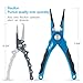 Piscifun Aluminium Fishing Pliers Hook Remover, #2 Generation Silver
