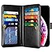 Vofolen Case for iPhone Xs Max Case Wallet Card Holder Slot Folio PU Leather Flip Cover Heavy Duty Protective Bumper Armor + Detachable Strap Magnetic Slim Shell for iPhone Xs Max 10S Max (Black)