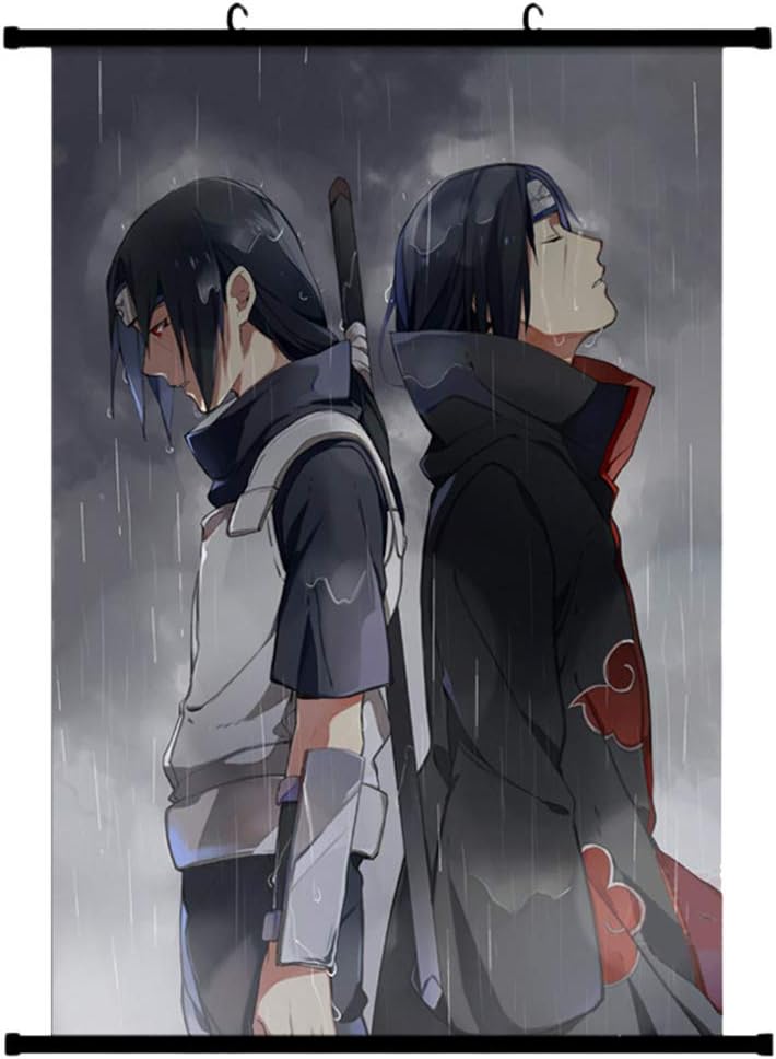 HomMall Japanese Anime Poster Wall Scroll Hanging Paintings Art Painting Wall Scroll Poster(Naruto)