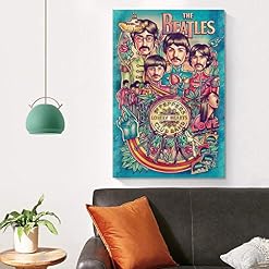 XYDQ The Beatles Band Rock UK Poster sur toile et décoration murale 60 x 90 cm - Les Beatles, Paul McCartney, John Lennon, RIngo Starr, George Harrison XYDQ The Beatles Band Rock UK Poster sur toile et décoration murale 60 x 90 cm – Image 4