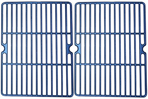 Music City Metals 60032 Matte Cast Iron Cooking Grid Replacement for Gas Grill Model Master Forge MFA480BSP, Set of 2