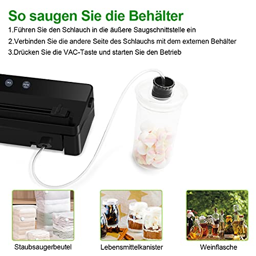 Automatische Vakuumierer, Gokilife Sous Vide Vakuumiergerät mit Schneider, Vakumierergerät für Trockene, Weiche, Nasse… – Bild 7