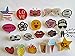 R.B.Y. Special100% Acrylic Brooches Set of Lovely Cute pins,Lapel pin,Cool Pins for Clothes,pin,pins for Backpacks,Bags,Badges,Hats,Jeans, Jacket and More..(20 Pieces)