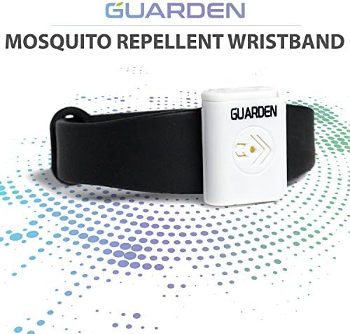 Guarden Mosquito Repellent Bracelet Ultrasonic Repeller - Keep Mosquitoes Away with a Non Toxic Bug Away Wristband - 2018 Best Travel Essentials and Camping Accessories - Repelente de Mosquitos