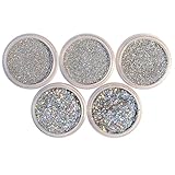 NICOLE DIARY 5Boxes/set Holographic Nail Glitter Silver Holo Laser Rainbow Powder Manicure Nail Art Decoration