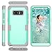 AOKER Galaxy Note 8 Case, [New] [Perfect] 3 in 1 Shockproof Hybrid Heavy Duty High Impact Hard Plastic +Soft Silicon Rubber Armor Defender Case Cover for Galaxy Note 8 (Mint Grey)