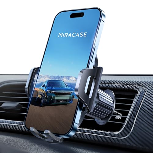 Soporte Movil Coche para Rejillas de Ventilación [Ajustable y Antideslizante] Ideal Soporte para Teléfono de Coche para Conductores