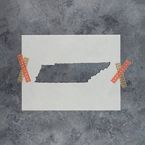 Tennessee State Stencil Template - Reusable Stencil with Multiple Sizes Available