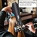 1875W Professional Salon Infrared Hair Dryer [ 2019 ], Negative Ionic Blow Dryer for Fast Drying, AC Motor Light Weight Hair Blow Dryer with Diffuser & Concentrator & Styling Pik Comb (Black)