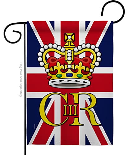 Coronation of King Charles III Garden Flag Home Decor Banner Wall Art Patio Roo…