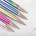 Ubabe Ballpoint Pens, 5 PCS Refillable Floral Ball Pen 0.7mm Black Ink Blue/Rainbow/Purple/Rose Gold Pens for Office Desk Accessories …
