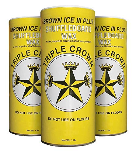 Triple Crown Brown Ice III Plus Shuffleboard Wax (Brown Ice III 3-Pack)