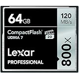 Lexar LCF64GCRBNA800 Professional 800x 64GB VPG-20 Compact Flash Card
