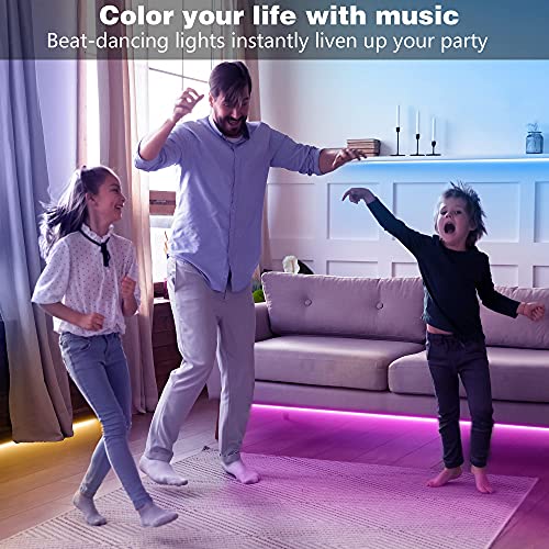 GUSODOR Led Lights for Bedroom, 100ft Led Lights with Smart App Control