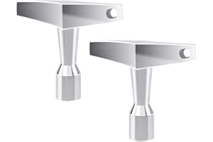 Quacc 2 PCS Drum Key with Built-in Hole, Drum Tuner Key Drum Tuning Key Drill Bit for Acoustic and Electronic Snare Drums (Quadrilateral)