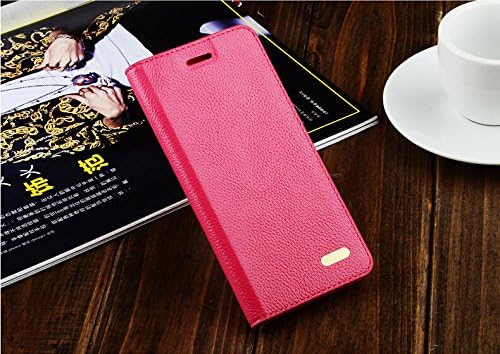 Kaiyue Real Genuine Leather Case Flip Cover Stand Protect for Apple Iphone 6/ Iphone 6 Plus (iPhone 6 Plus:Peach)