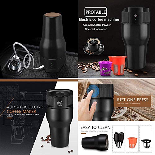GUOXY Kaffeemaschine Kaffeemaschine, 500 Ml Zyklus Extraction Kaffeemaschine, Outdoor Mobile Kaffee Tragbare, Usb… – Bild 4