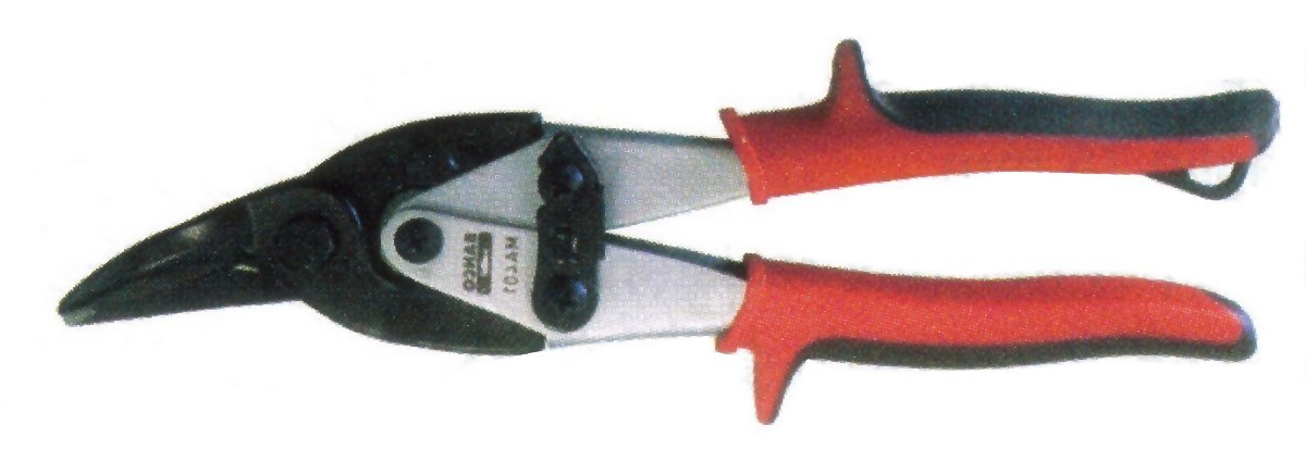 Bahco MA401 Tin Snip with Left Cut Lever Action, Multi-Colour, 250 mm