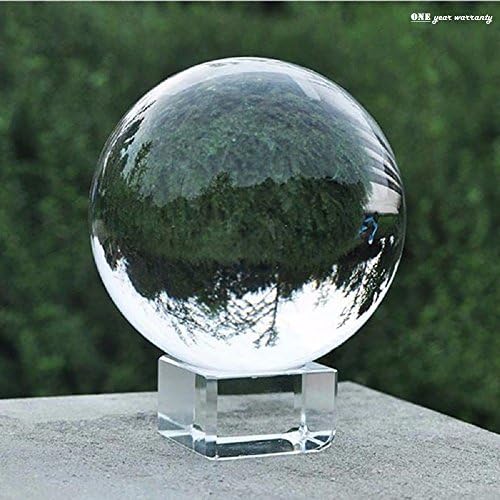 Toowood 2.76"(70mm) K9 Crystal Ball for Photography Decoration Birthday Gift Teaching (Dia 70mm/2.76" + FreeCrystalStand)