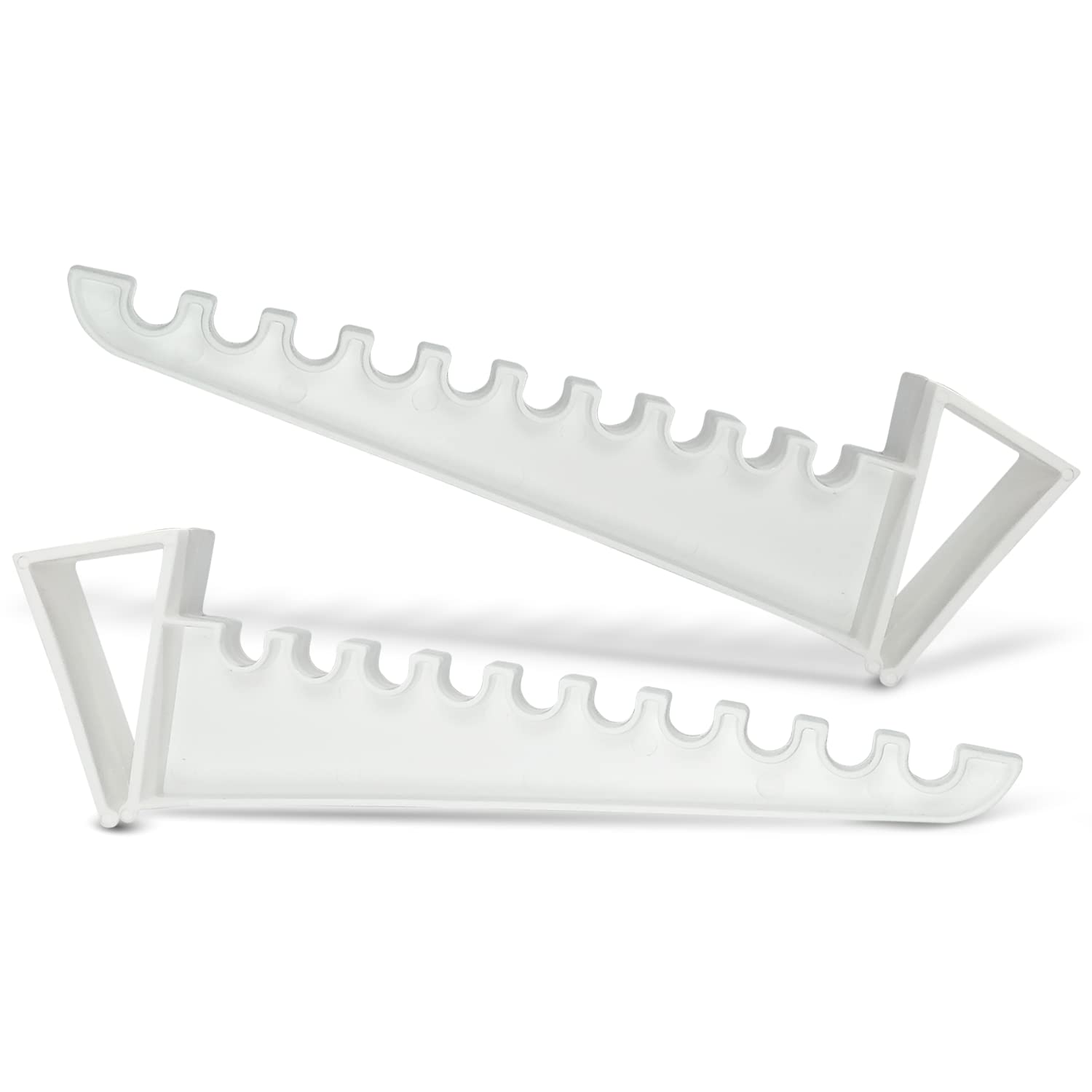 Steexu Over Door Hooks Hanger 2 Pack - Hold Upto 15 Pound Weight of 10 Hanged Clothes - Sturdy Plastic Material Over Door Hangers for Coats in Bedrooms - No Door Damage Easy to Install