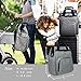 Hap Tim Diaper Bag Backpack, Large Multifunction Travel Back Pack Maternity Baby Nappy Changing Bags with Stroller Straps Insulated Pouches (Navy Blue 5337)