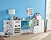 4-Shelf Craft Organizer Cube, White