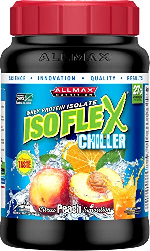 ALLMAX Nutrition Isoflex Chiller, Whey Protein Isolate, Citrus Peach, 2 lb