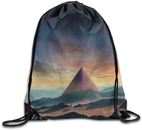 Moon Galaxy Spacesuit Mountain Pyramid Planet Rucksack Packsack Beam Mouth Backpack Travel Bag