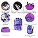 Flip Sequin Backpack for Girls Kids Kindergarten Elementary Middle School Bookbag Travel Bag Cute Glitter Sparkly Book Bags Back Pack Traveling Daypack (Purple)