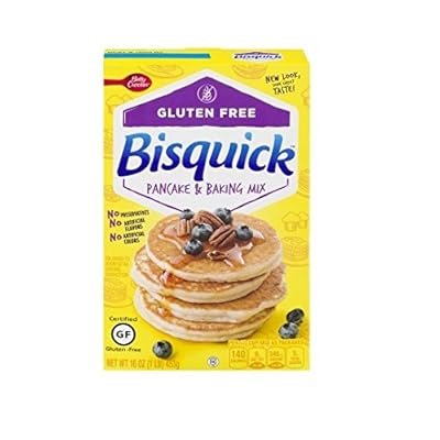 Betty Crocker Bisquick Baking Mix, Gluten Free Pancake and Baking Mix, 16 Oz Box (Pack of 3)