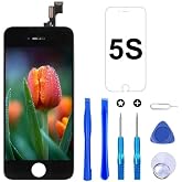 for iPhone 5s/SE 2016 Screen Replacement 4.0" LCD Display Assembly Black | HD LCD, fine sensitive touch, stable durable, with repair kit and protective glass for mobile phone screen repair